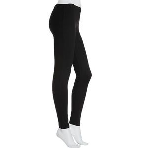 HUE HOSIERY BLACK COTTON/SPANDEX LEGGINGS